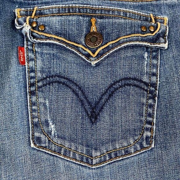 Levi’s Medium Wash Boot Cut 515 Boot Cut Jeans Size 12 L/C - Picture 7 of 12